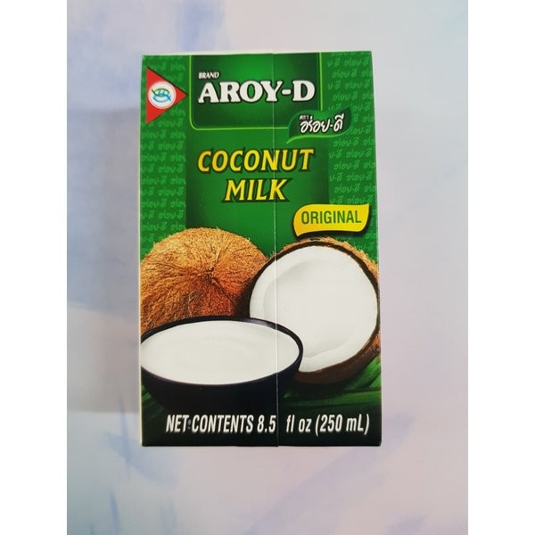 Aroy-D — 100% Pure UHT Coconut Milk for Cooking & Desserts (1000ml × 12)