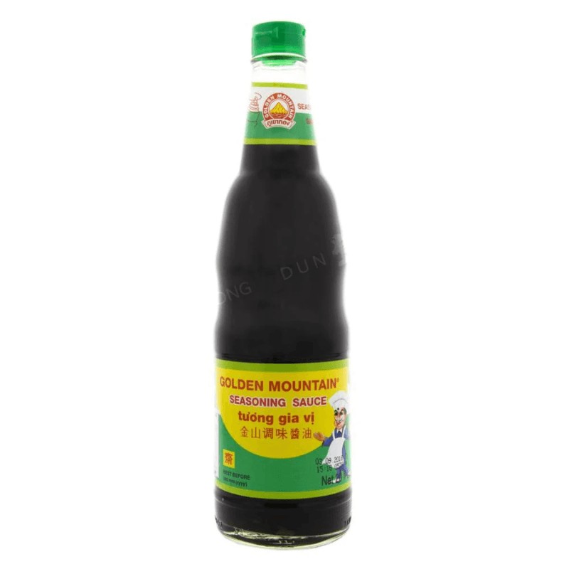 Golden Mountain — Green Cap Seasoning Soy Sauce (600ml × 12)