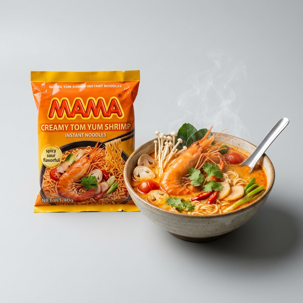 MAMA Creamy Tom Yum Shrimp - Studio Packshot